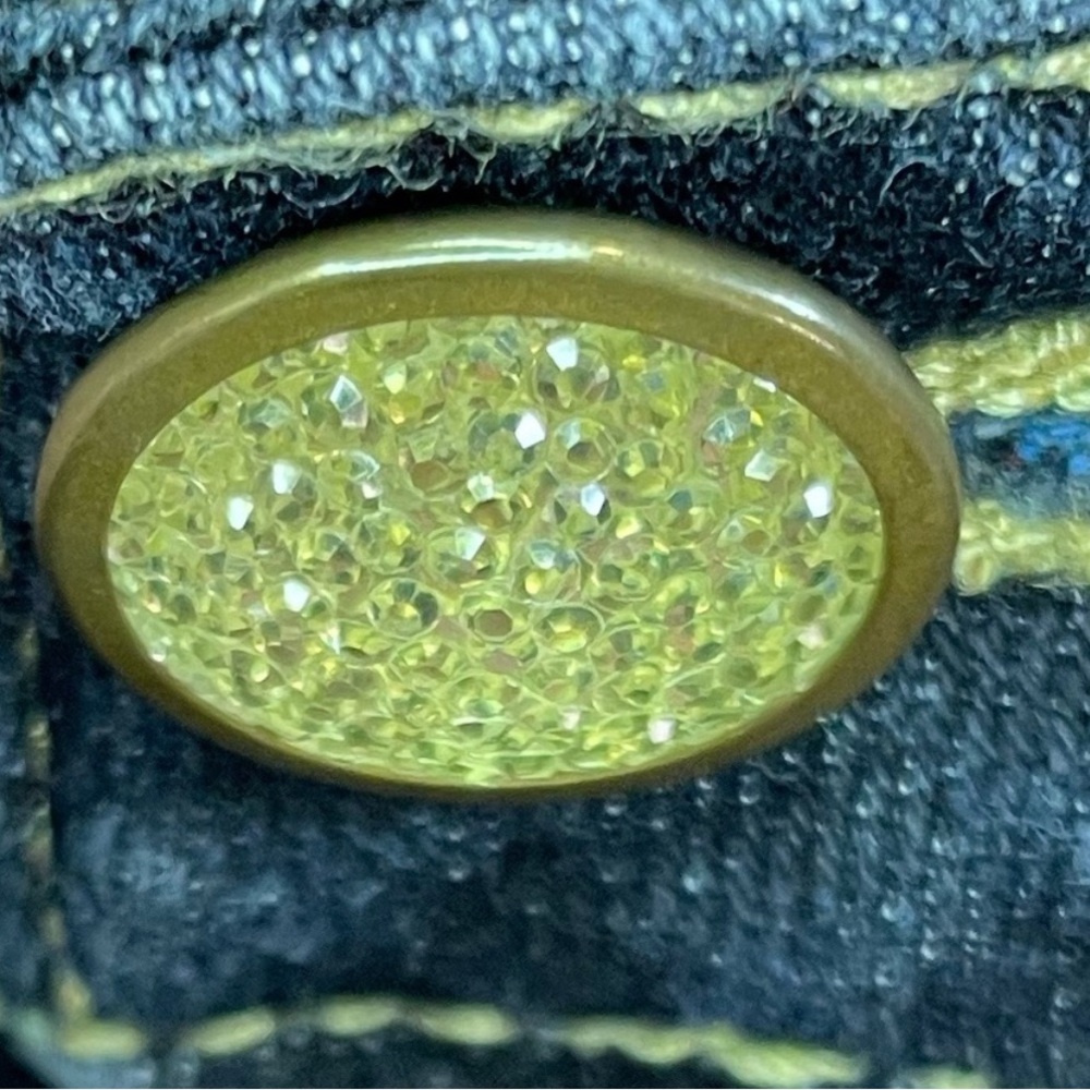 CP Jeans Indigo Rise Dark Wash Crystal Embellished Skinny Jeans - Picture 6 of 13